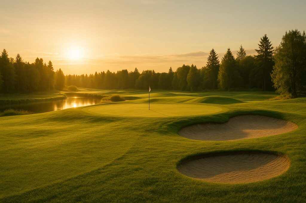beautiful golf course at sunset directory | GPS: 49.096459, -122.599139