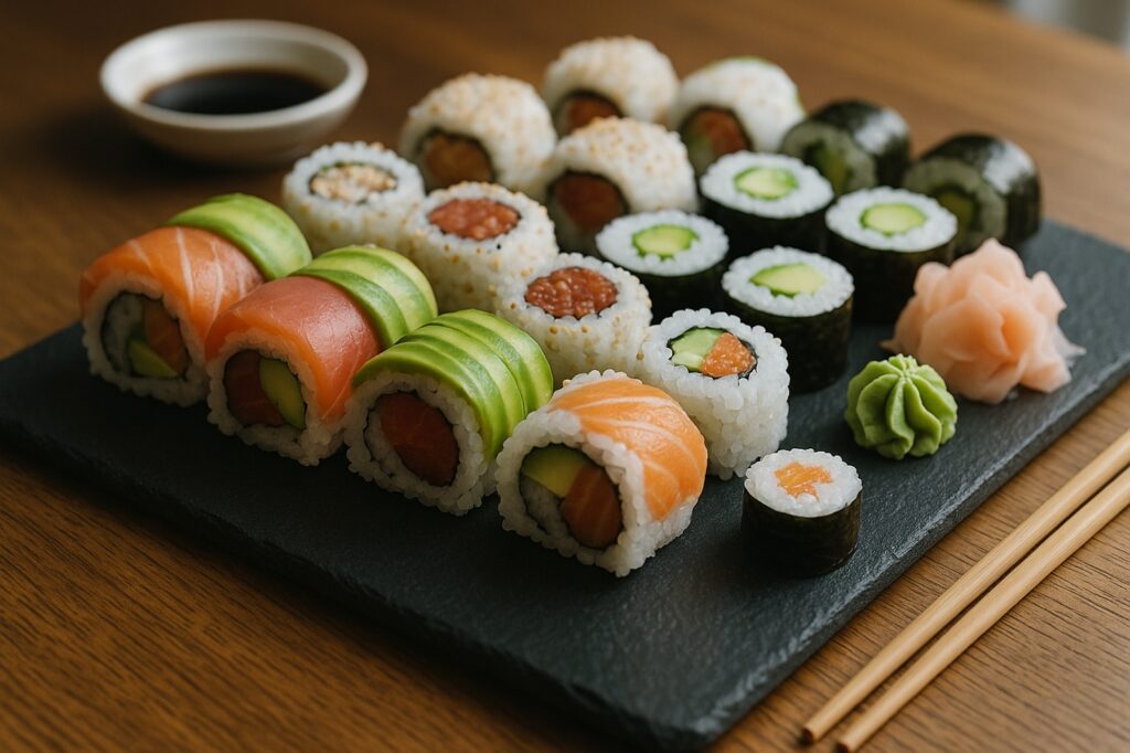 Fresh sushi platter at one of Abbotsford's top Japanese restaurants