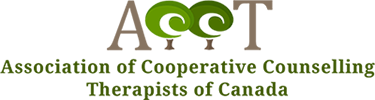 Association of Cooperative Counselling Therapists of Canada logo with green and grey text