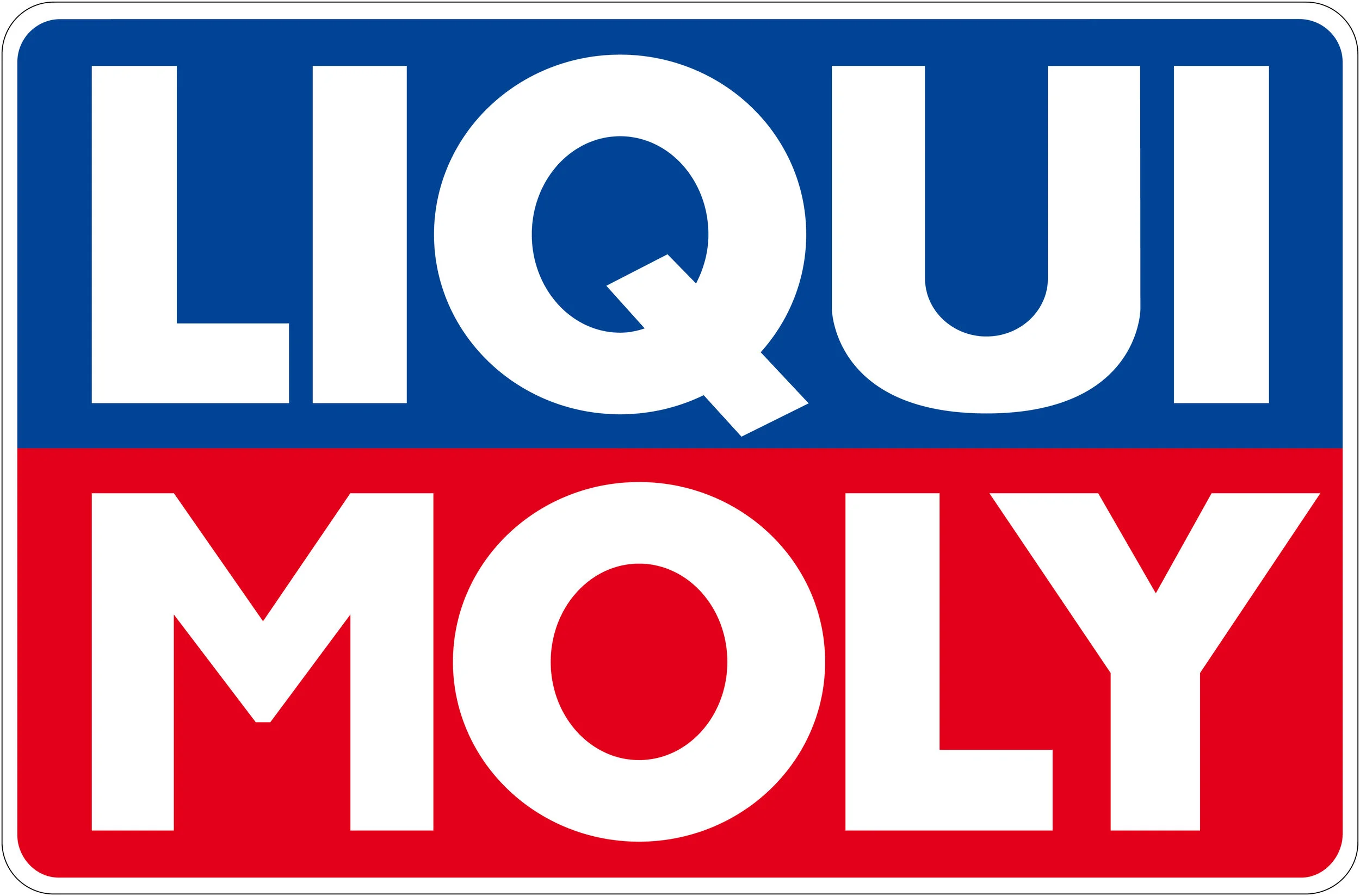 Liqui Moly logo with blue top half and red bottom half featuring white letters