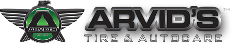 Armid's Tire & Autocare Abbotsford logo with winged emblem