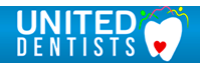 United Dentists Abbotsford logo featuring a white tooth with red heart