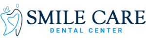 Smile Care Dental Center logo with tooth and smile icon