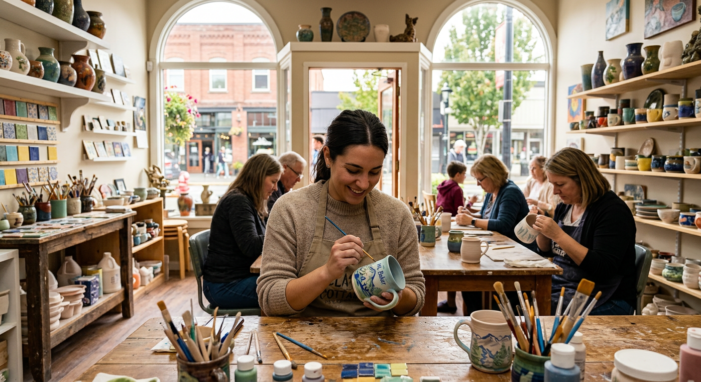 Abbotsford BC — Abbotsford, BC Art Spots and Pottery Painting