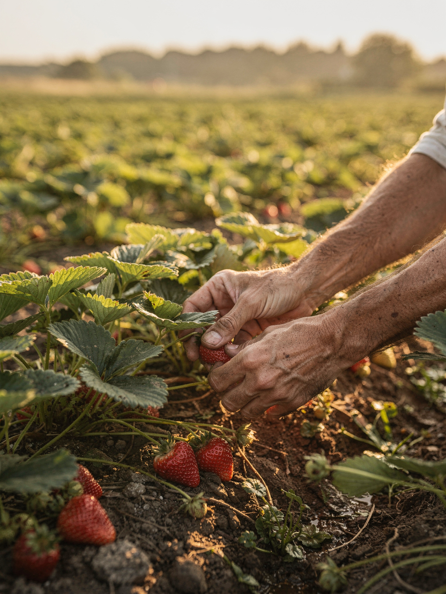 Raspberry and Strawberry Picking
