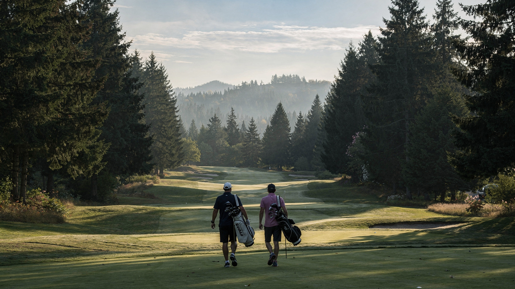 Golfers enjoying a round at Fraserglen Golf Course in Abbotsford BC