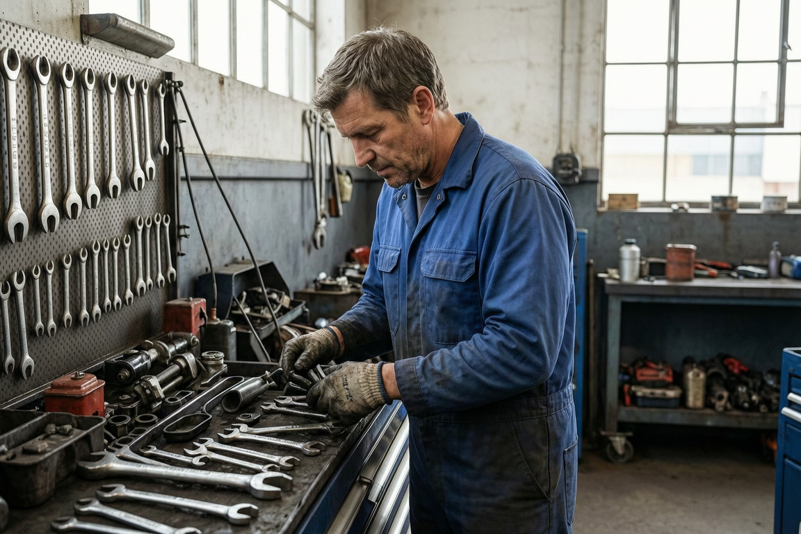 car repair mechanic working under vehicle directory | GPS: 49.161578, -122.499697